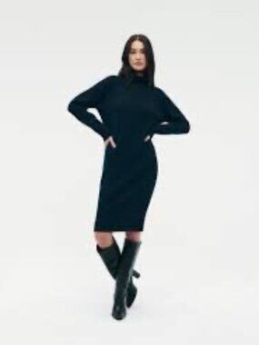 Luxe Cashmere Turtleneck Dress